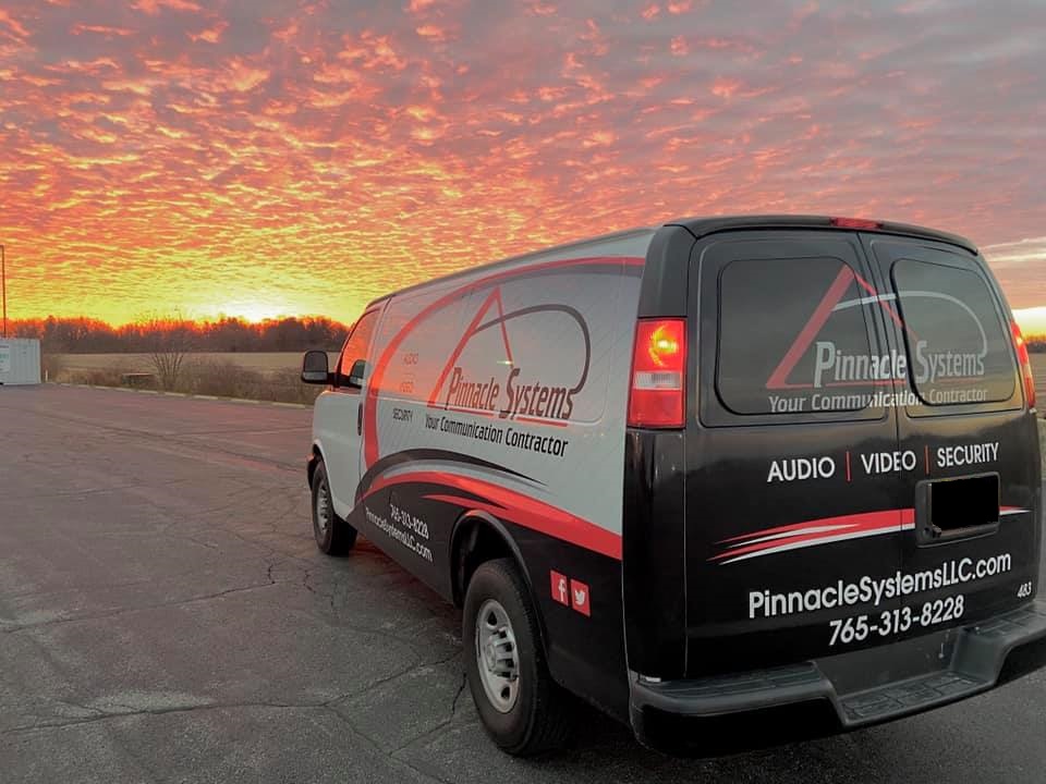 Pinnacle Van sunset blacked out license plate