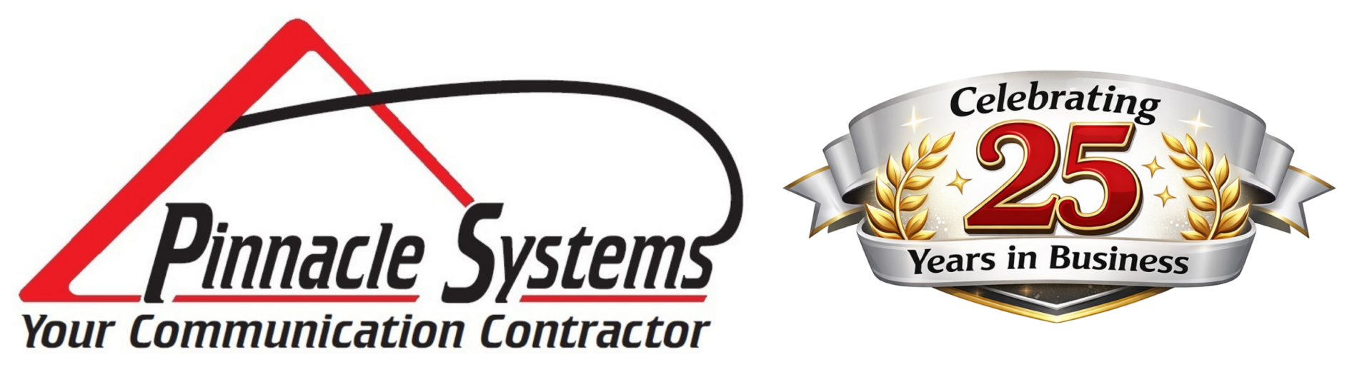 Pinnacle Systems Logo - Celebrating 25 Years of Business